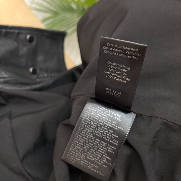 Mackage Kenya Black Leather Motorcycle Jacket XS Moto Jacket Ladies Tailored - Picture 15 of 16